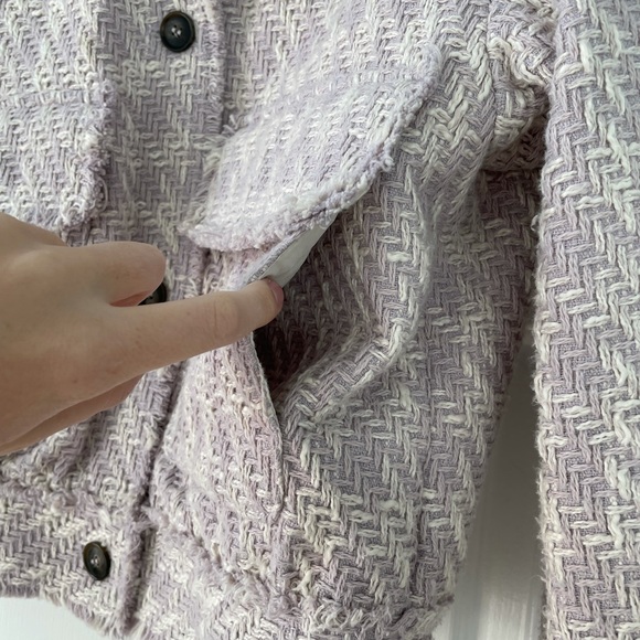 Lavender tweed coat - Picture 4 of 6